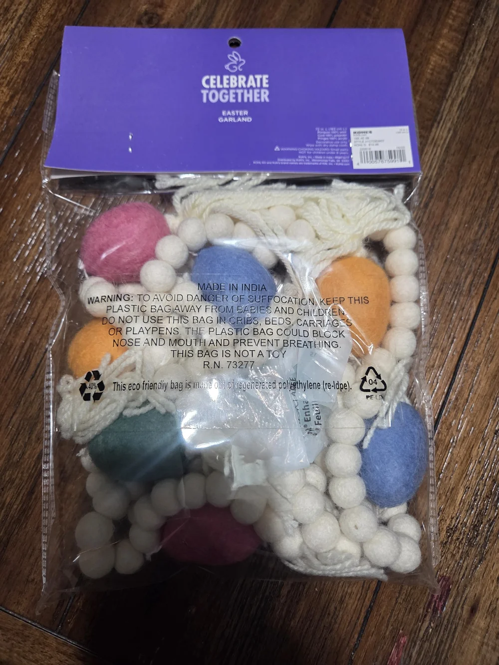 Celebrate Together Multicolor Easter Garland